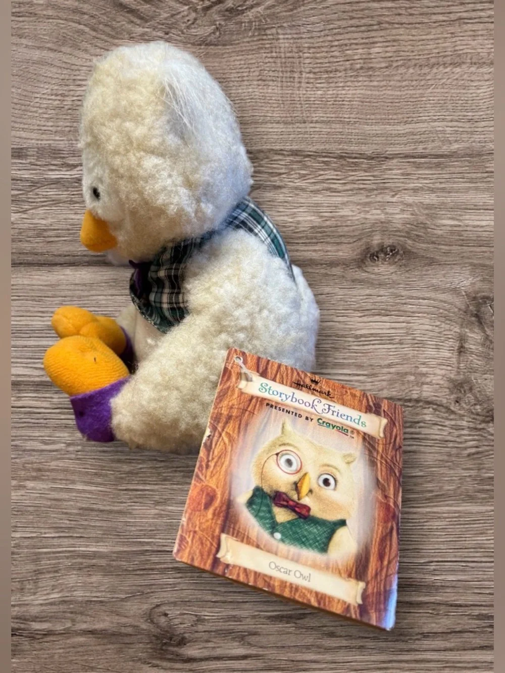 Storybook Friends Hallmark Crayola Oscar Owl Soft Plush Stuffed Animal Toy  1997